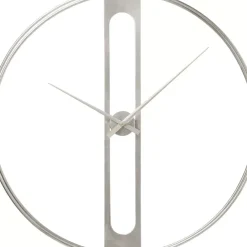 Uhren-KARE Design Wanduhr Clip Silber O60Cm