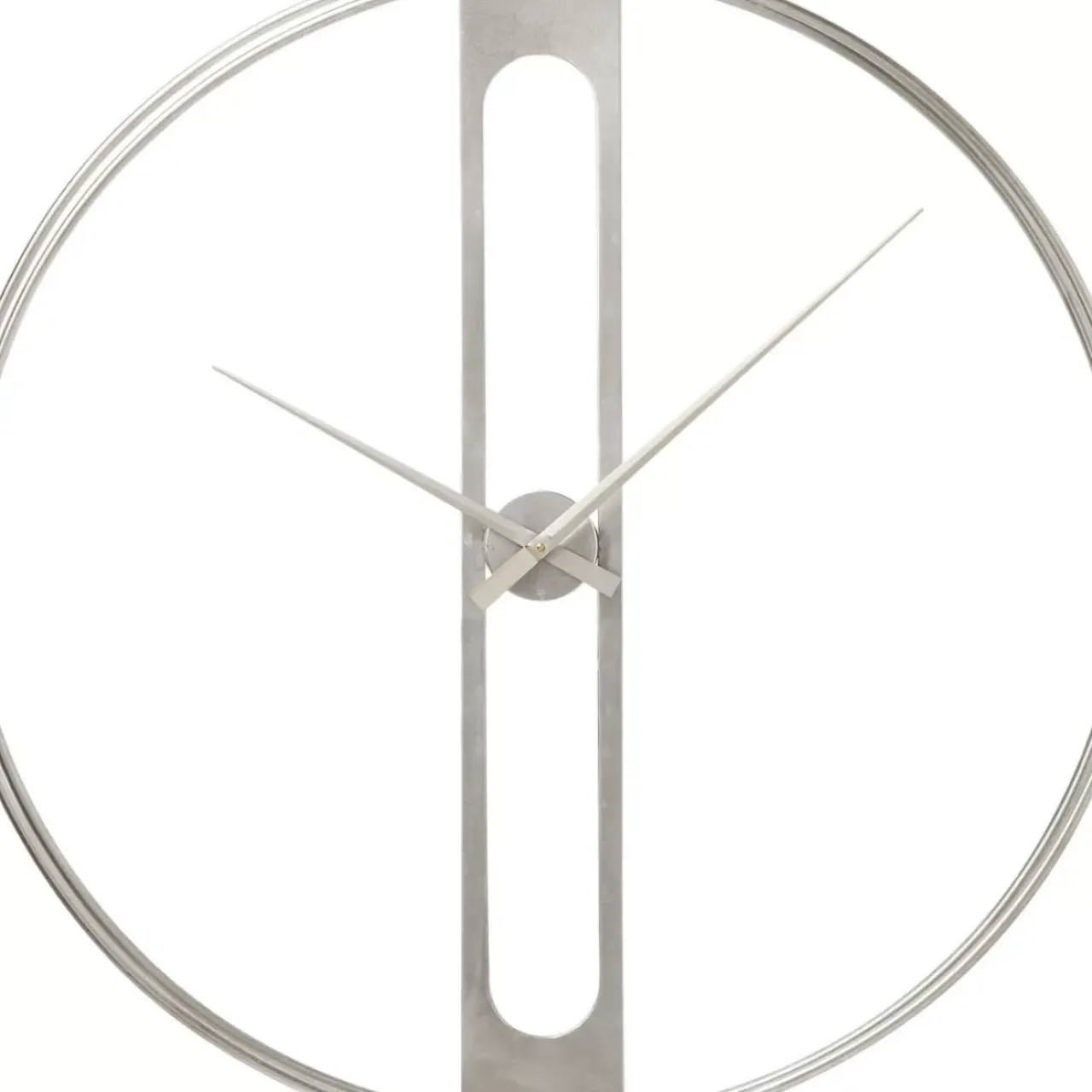 Uhren-KARE Design Wanduhr Clip Silber O60Cm