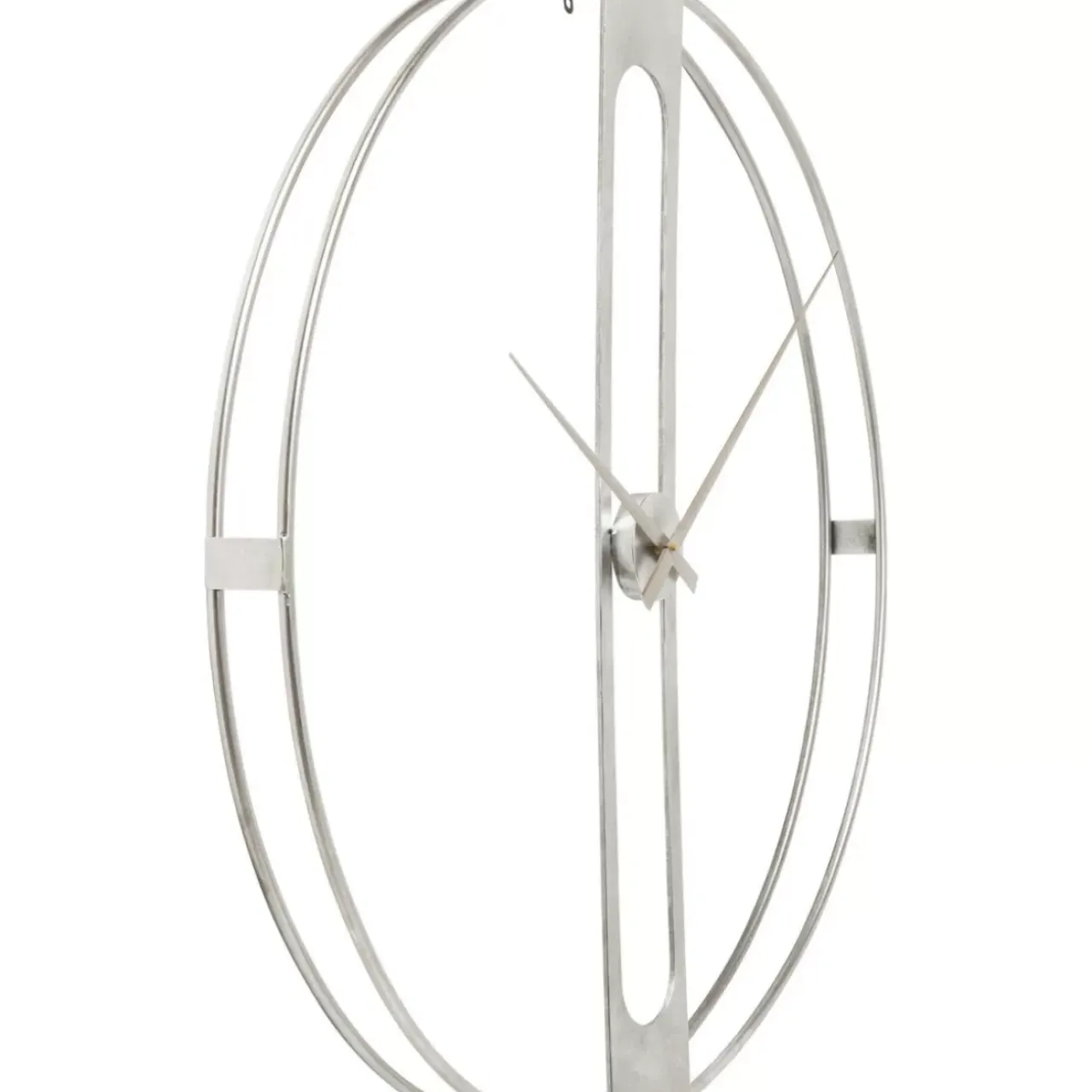 Uhren-KARE Design Wanduhr Clip Silber O60Cm
