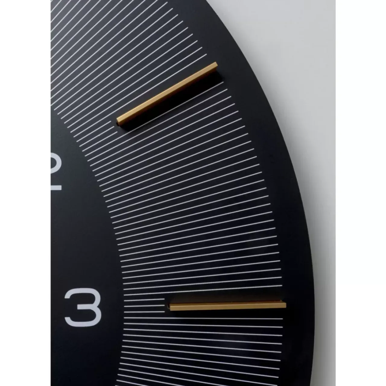 Uhren-KARE Design Wanduhr Lio Schwarz O60