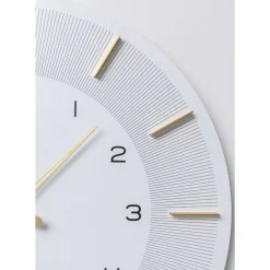 Uhren-KARE Design Wanduhr Lio Weis O60
