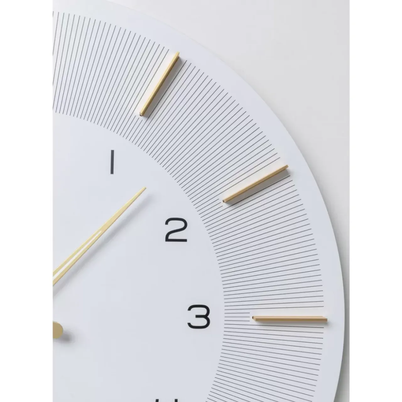 Uhren-KARE Design Wanduhr Lio Weis O60