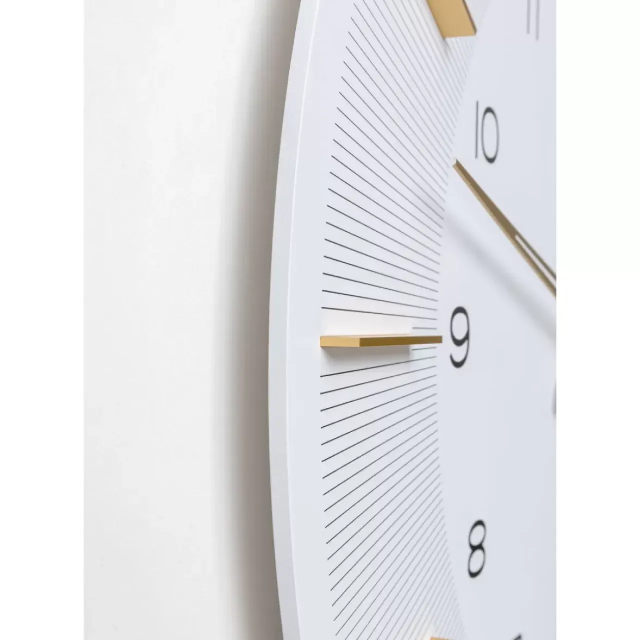 Uhren-KARE Design Wanduhr Lio Weis O60