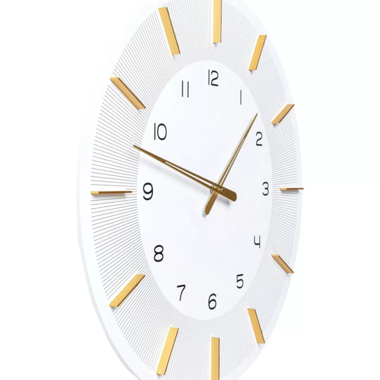 Uhren-KARE Design Wanduhr Lio Weis O60