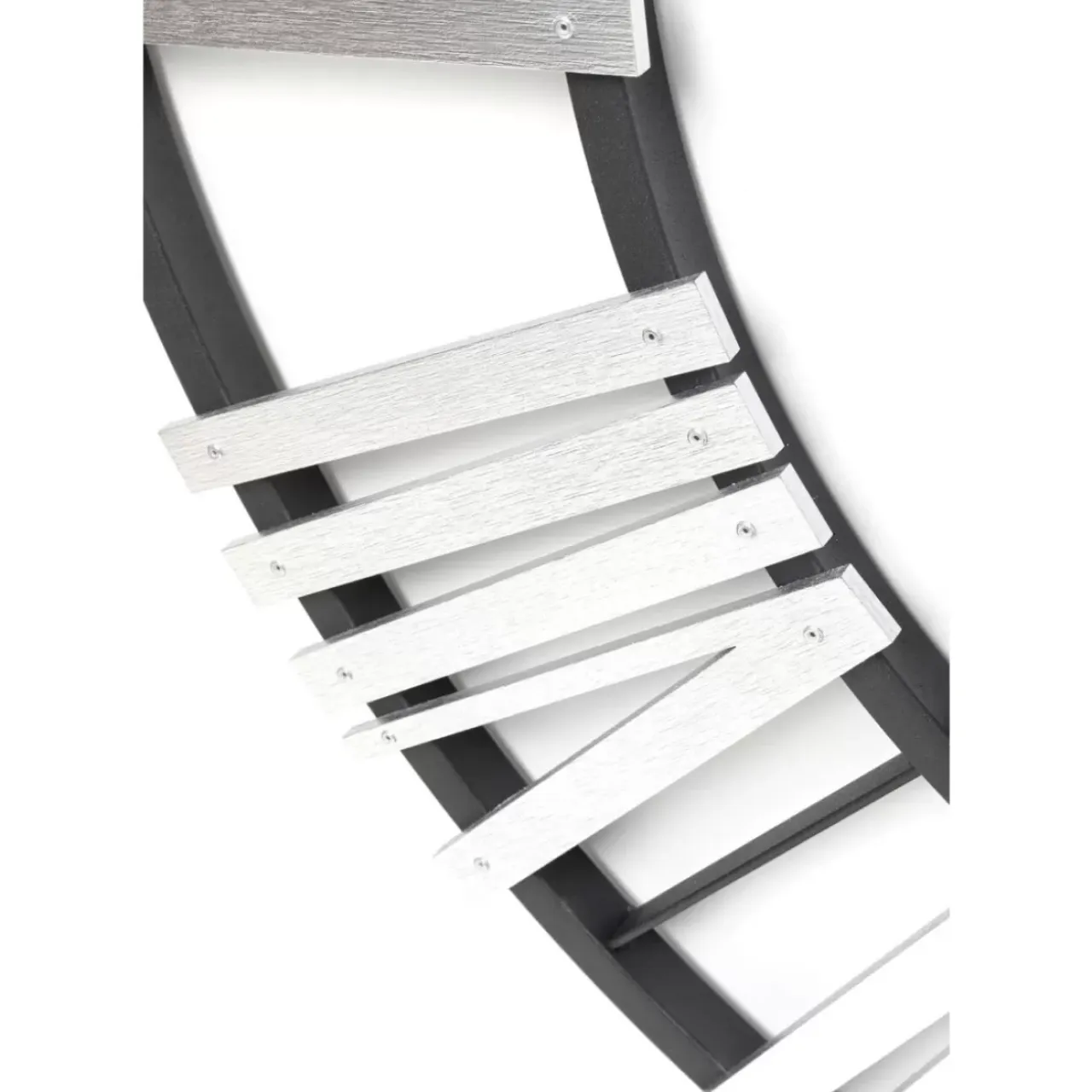 Uhren-KARE Design Wanduhr Nevio Silber O95Cm