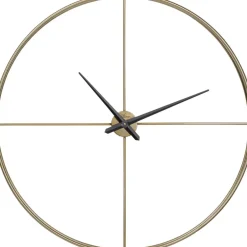 Uhren-KARE Design Wanduhr Simple Pure Brass O95Cm