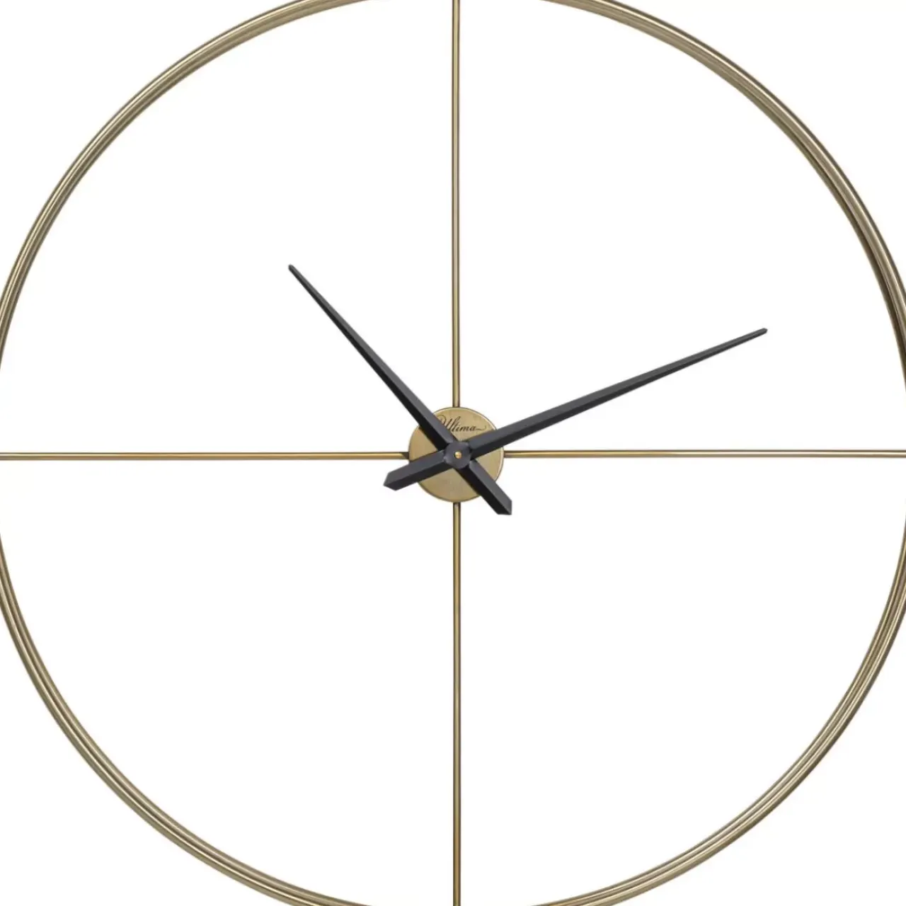 Uhren-KARE Design Wanduhr Simple Pure Brass O95Cm