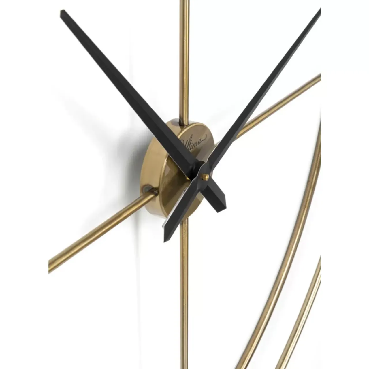 Uhren-KARE Design Wanduhr Simple Pure Brass O95Cm