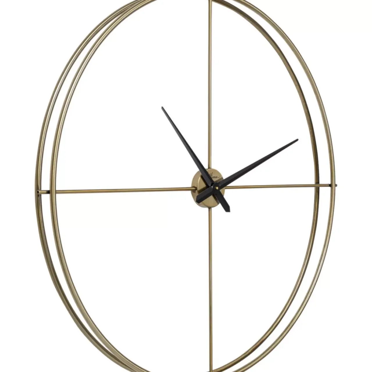 Uhren-KARE Design Wanduhr Simple Pure Brass O95Cm