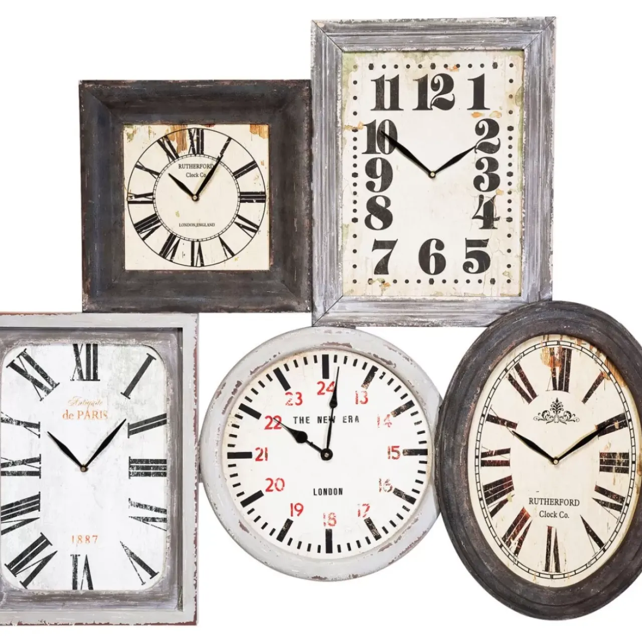 Uhren-KARE Design Wanduhr Vintage Multi Nature