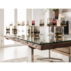 Geschirr & Tischaccessoires-KARE Design Wasserglas Innocent Smoke