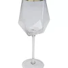Geschirr & Tischaccessoires-KARE Design Weinglas Diamond Gold Rim