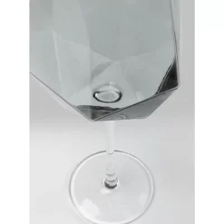 Geschirr & Tischaccessoires-KARE Design Weinglas Diamond Smoke