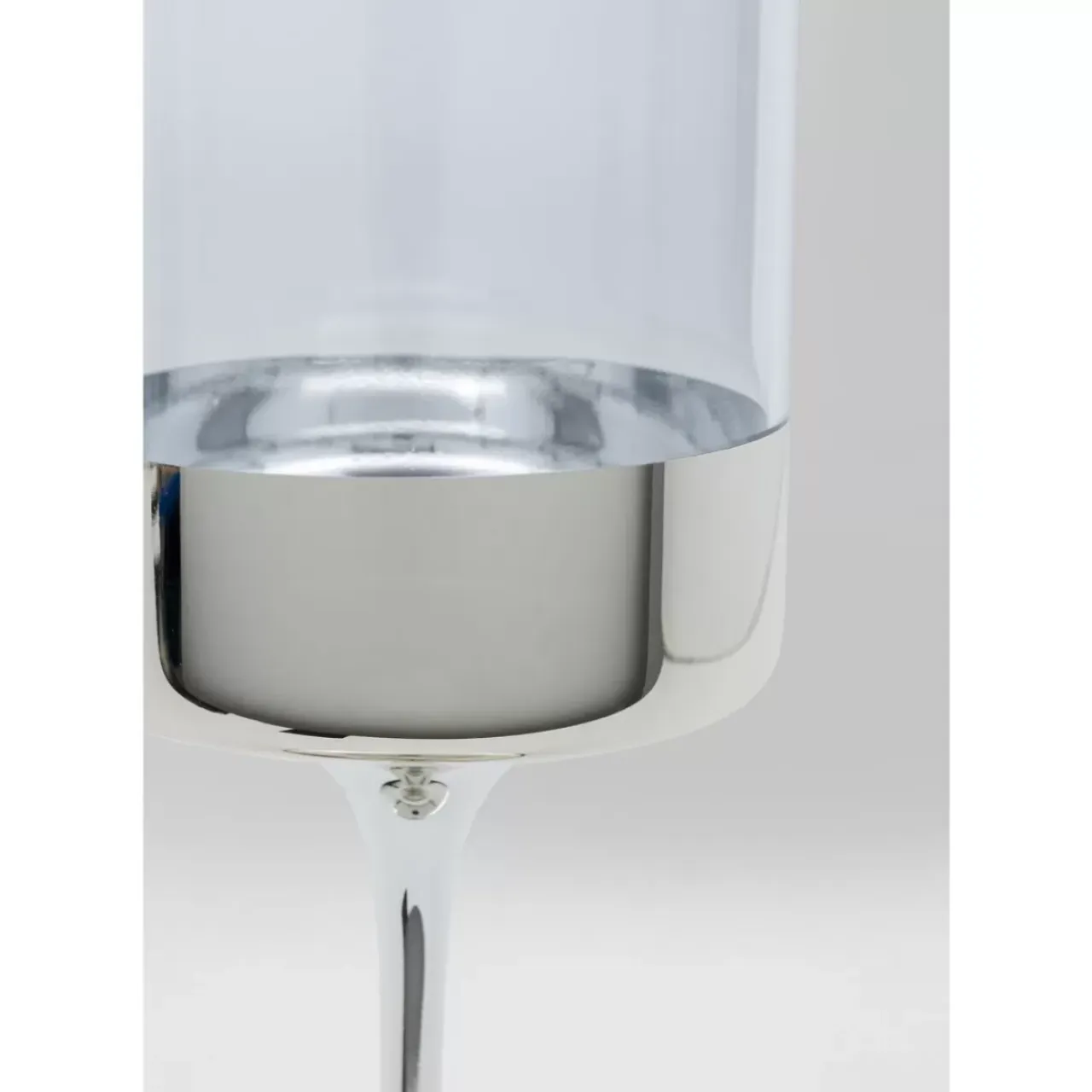 Geschirr & Tischaccessoires-KARE Design Weinglas Electra Silber