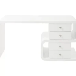 Tische-KARE Design White Club Schreibtisch Snake 150X70Cm