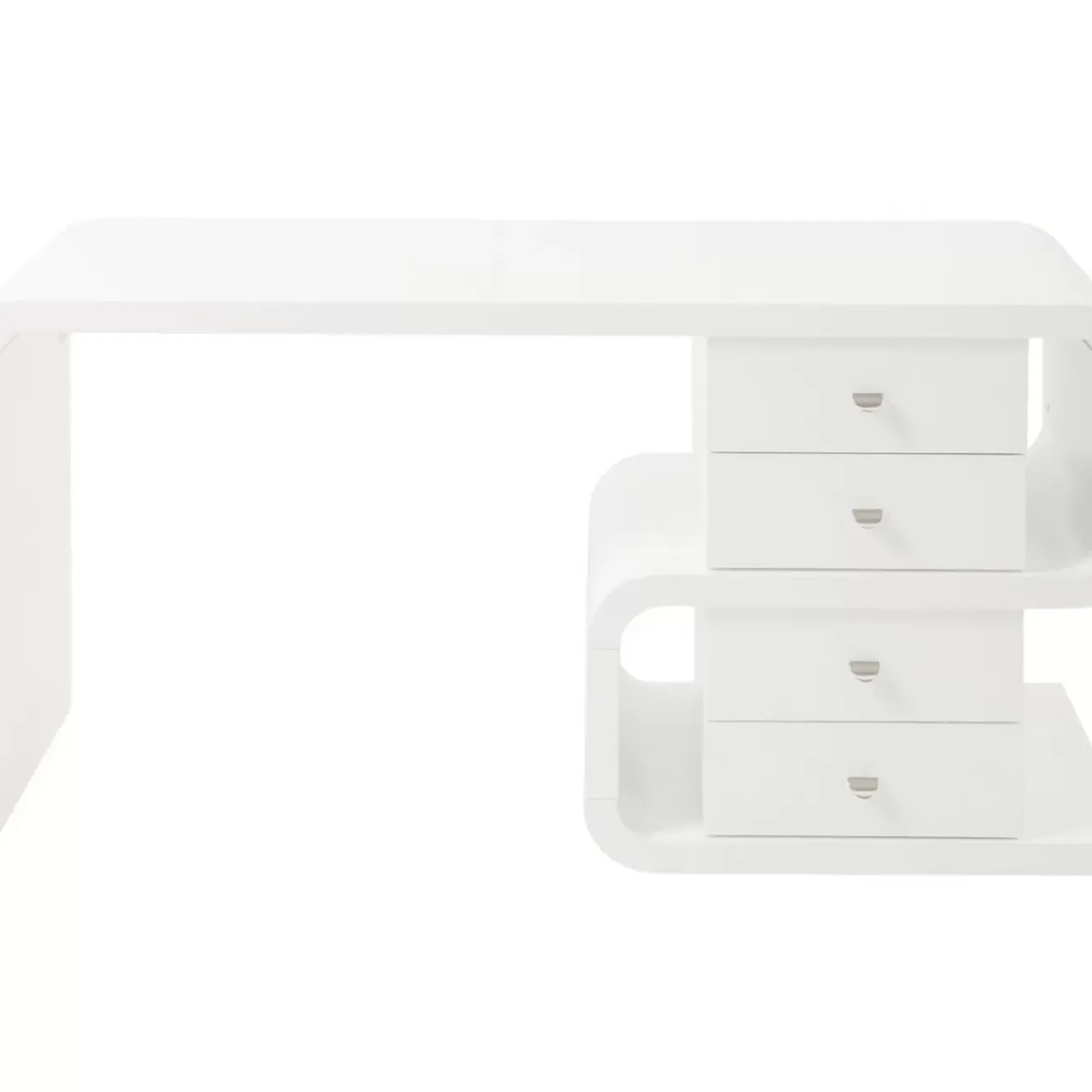 Tische-KARE Design White Club Schreibtisch Snake 150X70Cm