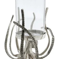 Kerzenständer & Laternen-KARE Design Windlicht Octopus Hurricane 28Cm