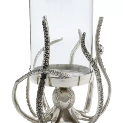 Kerzenständer & Laternen-KARE Design Windlicht Octopus Hurricane 28Cm