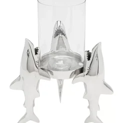 Kerzenständer & Laternen-KARE Design Windlicht Shark Family 23Cm