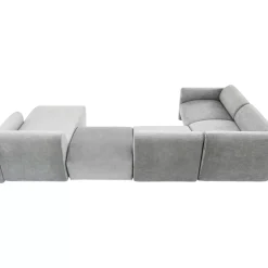 Sofas & Couches-KARE Design Wohnlandschaft 2 Lucca Grau Rechts 328Cm