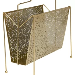 Zeitungsständer-KARE Design Zeitungsständer Basket Gold Gros