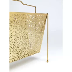 Zeitungsständer-KARE Design Zeitungsständer Basket Gold Gros